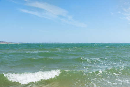 Crimean Bridge, also called Kerch Strait Bridge or Kerch Bridge. Crimean bridge across the Kerch...