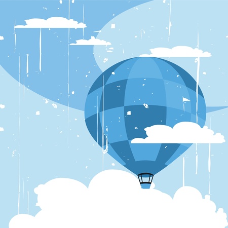 balloon in the skyのイラスト素材