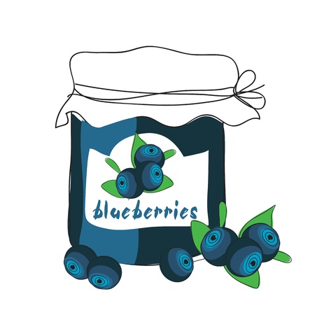 Blueberry jamのイラスト素材