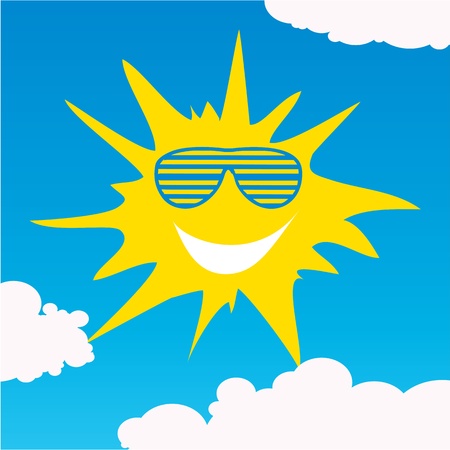 sun vectorのイラスト素材