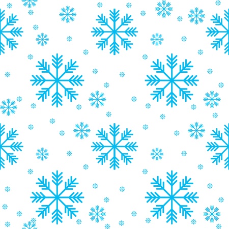 Seamless background of snowflakesのイラスト素材