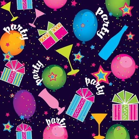 Seamless background of a partyのイラスト素材