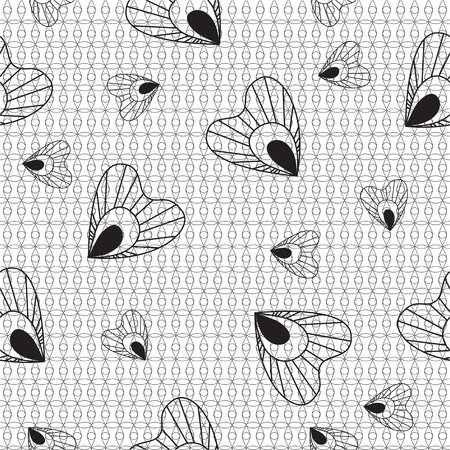 Seamless lace patternのイラスト素材