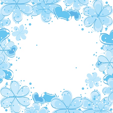 abstract background with flowersのイラスト素材