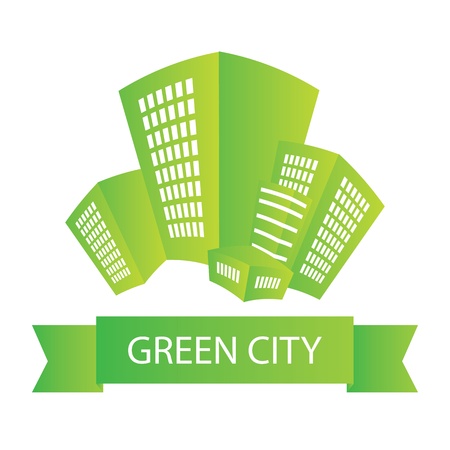 vector green cityのイラスト素材