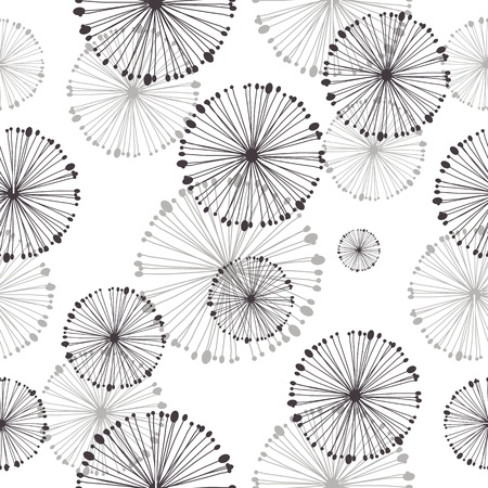 seamless pattern of dandelionのイラスト素材