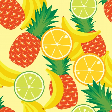seamless pattern of fruitのイラスト素材