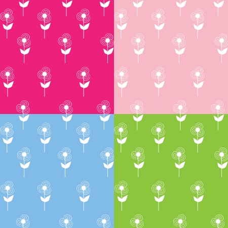 Seamless floral patternのイラスト素材