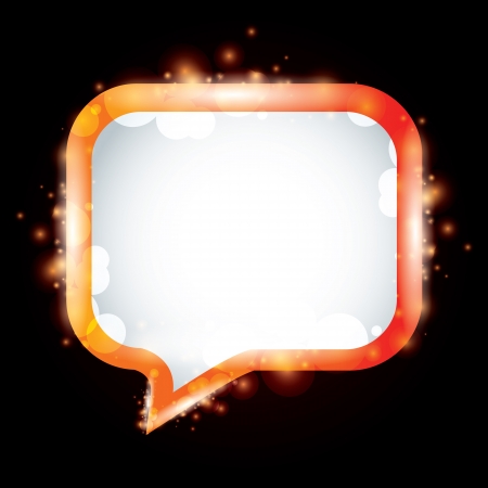 vector abstract background with vivid dialogue bubbleのイラスト素材