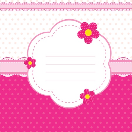 background for a baby girlのイラスト素材