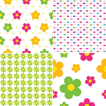 seamless baby patternのイラスト素材