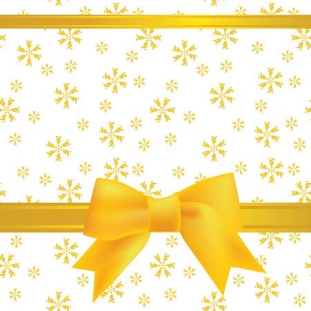 Vector Christmas background with a bowのイラスト素材