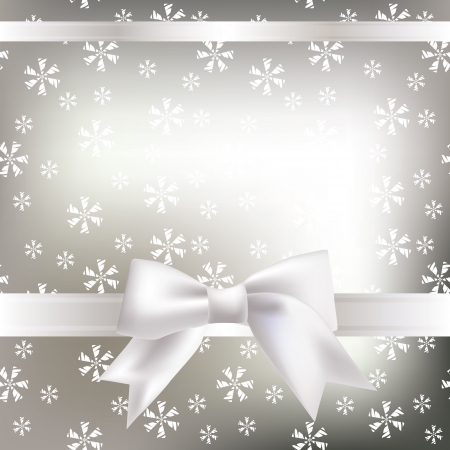 Vector Christmas background with a bowのイラスト素材