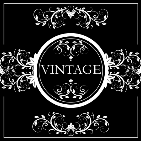 vector vintage decorのイラスト素材