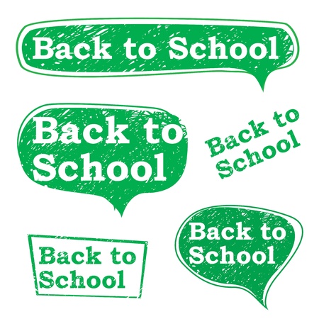 Back to school, vector bubbleのイラスト素材