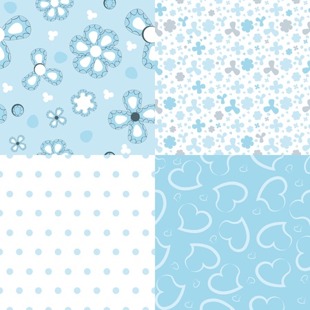 set of vector design for a baby boyのイラスト素材