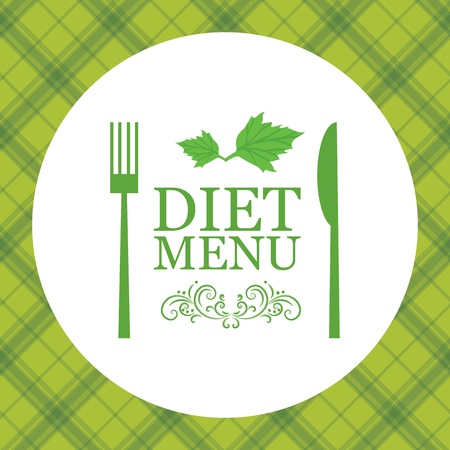 Vector diet menuのイラスト素材