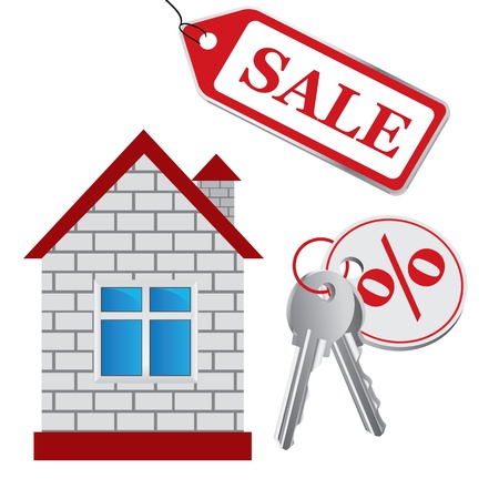  house, sale Houseのイラスト素材