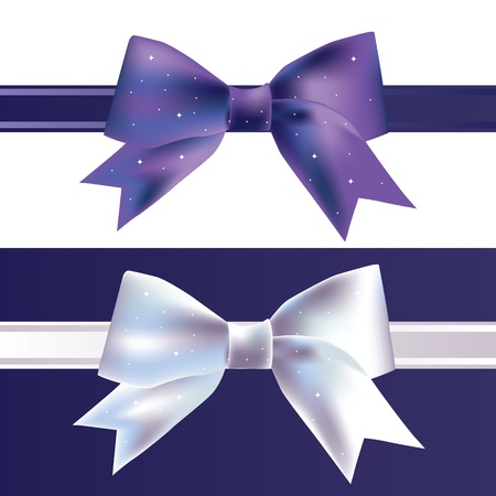 vector silk bowのイラスト素材