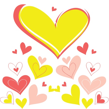 Vector background heartのイラスト素材