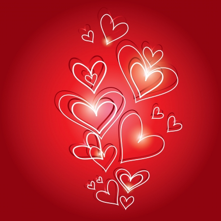 Vector background heartのイラスト素材