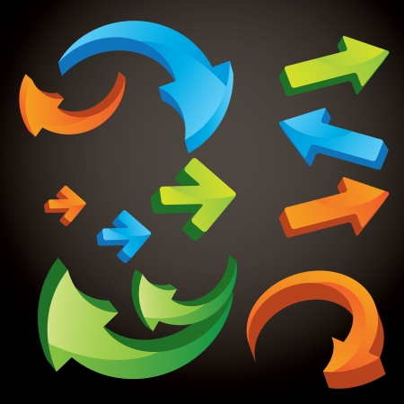 Vector arrowsのイラスト素材