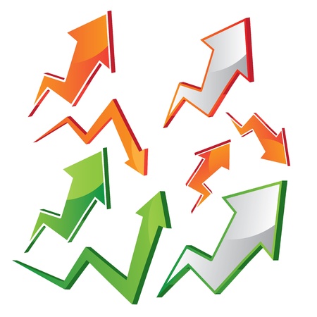 vector arrowsのイラスト素材