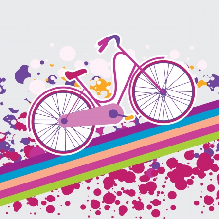 vector illustration of a bicycleのイラスト素材