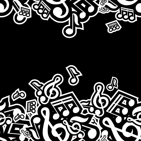 illustration of musical notesのイラスト素材