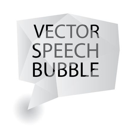 vector speech bubble origamiのイラスト素材