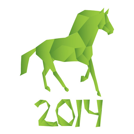 vector horse symbol of the new yearのイラスト素材