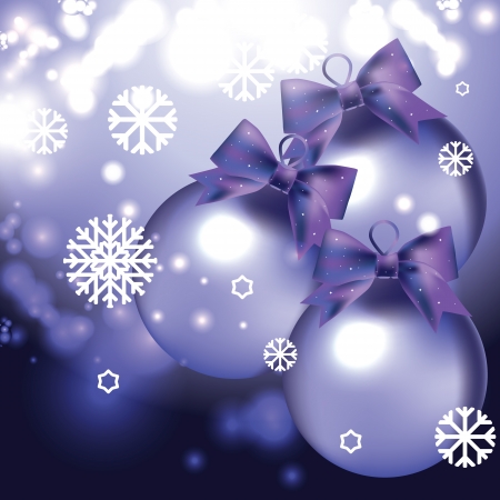 vector card with Christmas ballsのイラスト素材