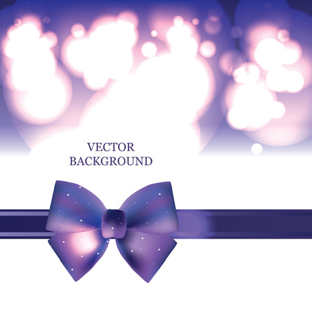 vector abstract background with bowのイラスト素材