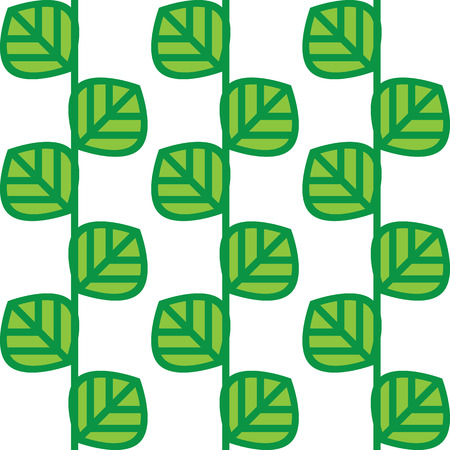Abstract vector seamless pattern green leavesのイラスト素材