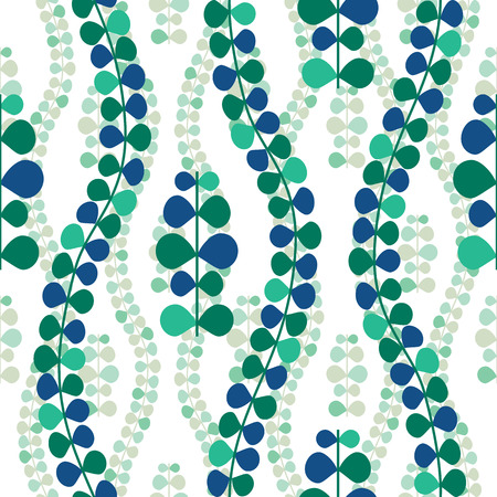 vector abstract pattern texture, green plantsのイラスト素材