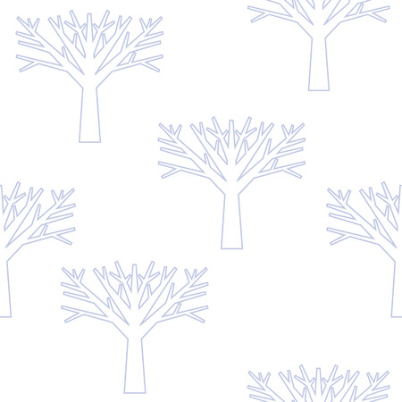 seamless background, silhouettes of treesのイラスト素材