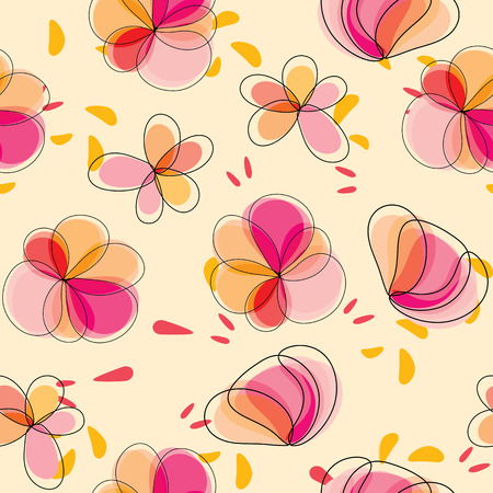 vector seamless abstract pattern, illustration backgroundのイラスト素材