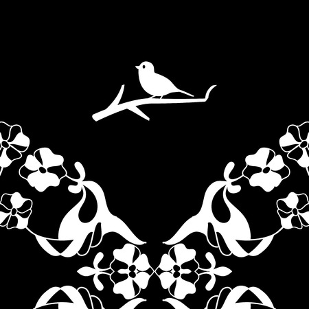 vector illustration of a birdのイラスト素材