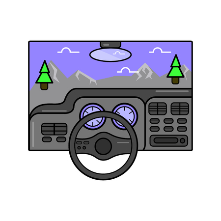 Car vector illustration icon.のイラスト素材