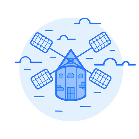 Mill vector illustration icon.のイラスト素材