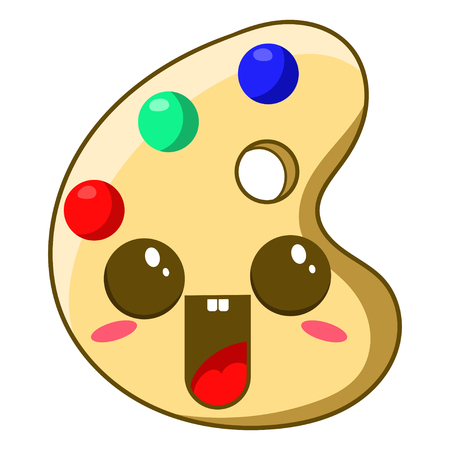 art palette icon, vector illustrationのイラスト素材