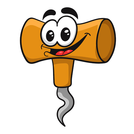 cartoon corkscrew, vector illustrationのイラスト素材