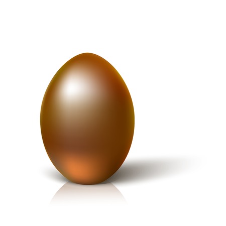 Easter egg looks like the real three-dimensional imageのイラスト素材