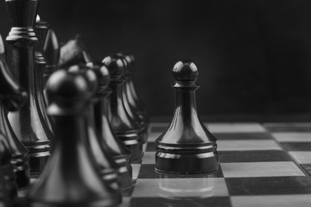 The Chessboard black step first.の写真素材