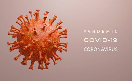Poster Pandemic coronavirus abstraction warning about the infection of peopleの写真素材