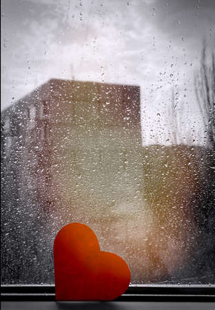 Valentines day, Red Heart from paper. good holiday card.