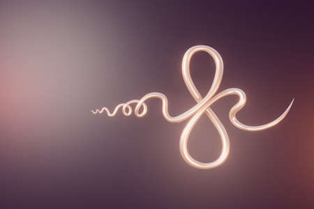 Happy International Women's Day background. Banner with element number 8 3D rendering. March spring...