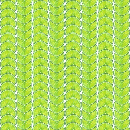 Watercolor seamless lime fruits slices pattern