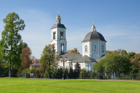 Moscow, Russia - September, 25, 2015: Church of the Mother of God "Life-giving spring" in the Museum-reserve "Tsaritsyno"のeditorial素材
