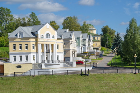 The city of Torzhok, Tver region. Elite house on the embankment